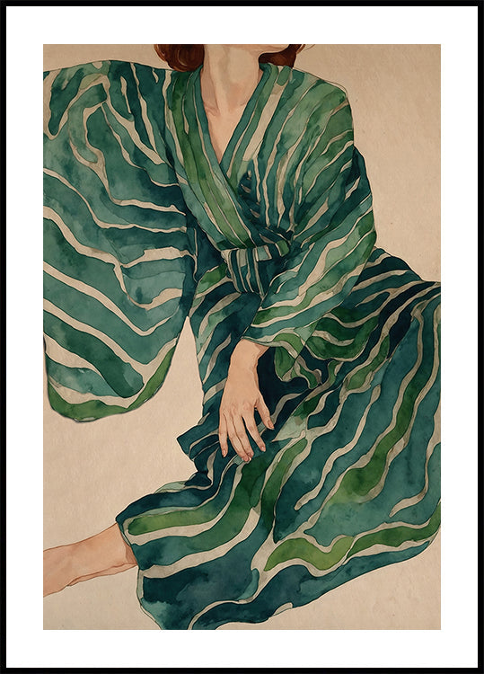 Vihreä kimono Flow