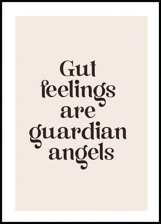 Gut Feelings Plakat - Posterbox.no