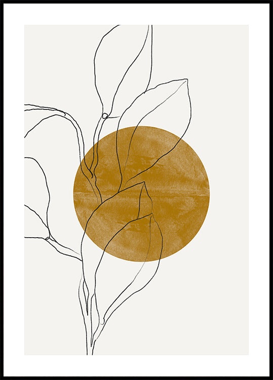 Line Leaf Harmony -juliste