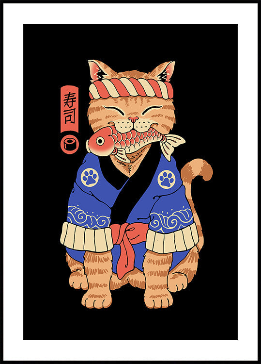Sushi Meowster -juliste