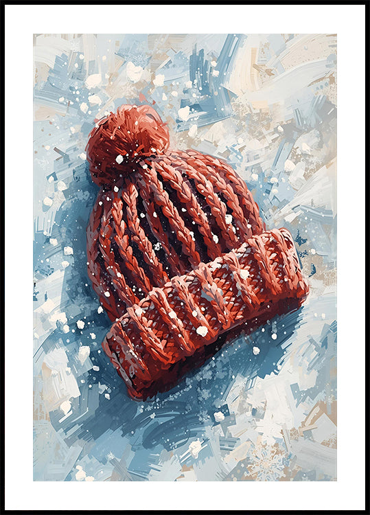 Mütze im Schnee -juliste