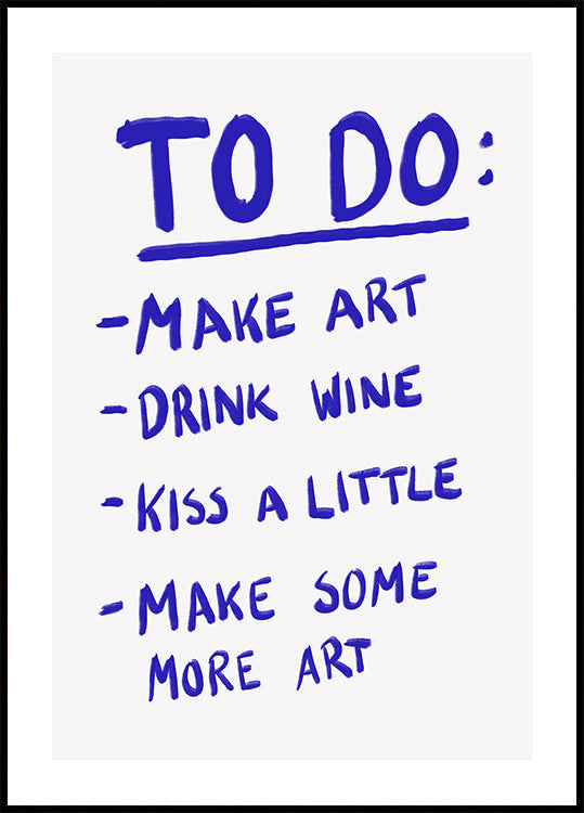 Creative To-Do List -juliste