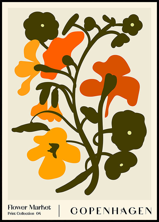 Kukkamarkkinat. Kööpenhaminan juliste