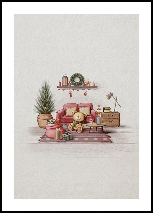 Viihtyisän huoneen juliste