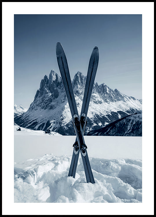 Crossed Skis -juliste