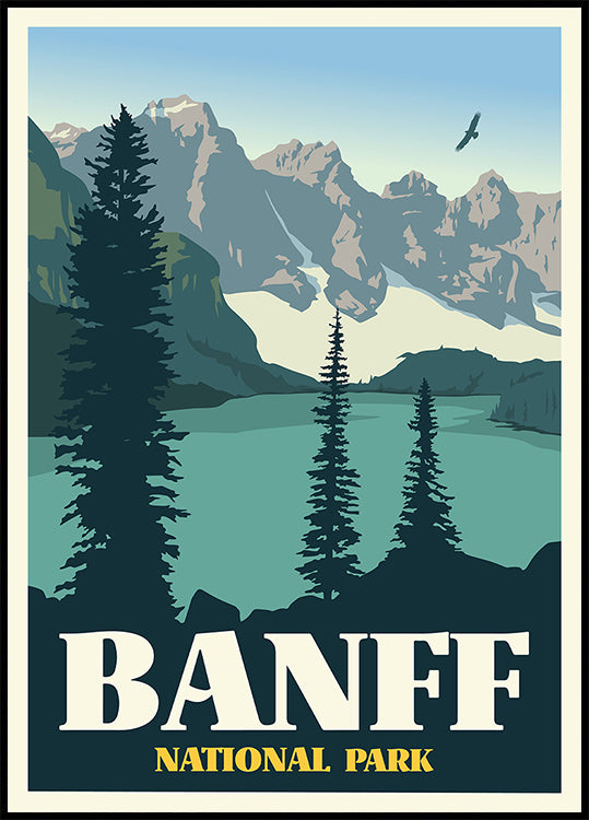 Banff National Park Travel Print juliste