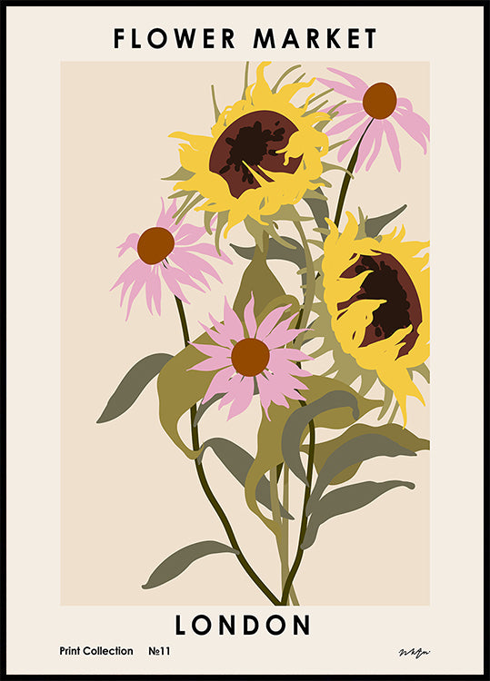 Kukkamarkkinat. Lontoon juliste