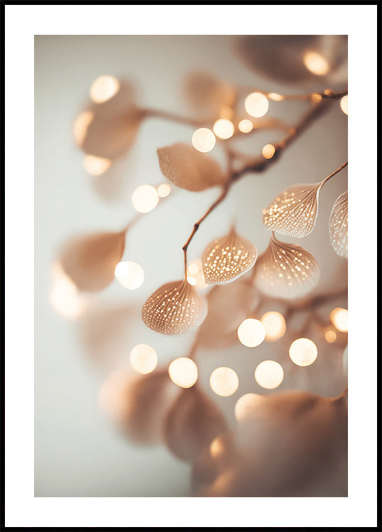 Hehkuvien terälehtien juliste