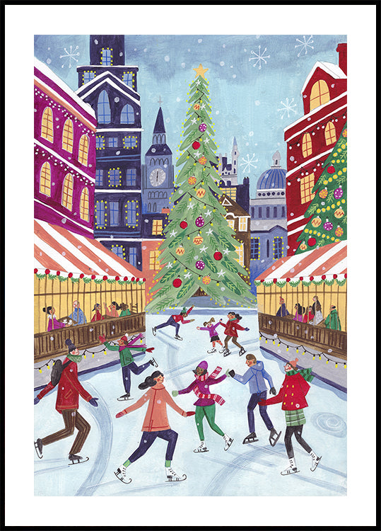 Luistelu Lontoossa Juliste