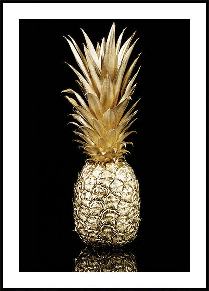 Golden Pineapple Art juliste