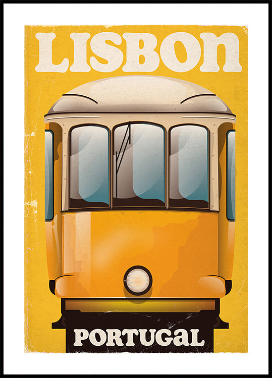 Lissabon Portugal Vintage Travel Poster -juliste