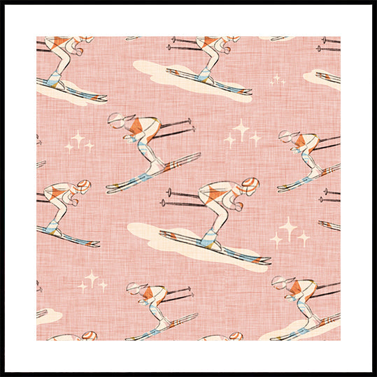 Talviurheilu Retro Vintage Ski Blue.png (UUSI)