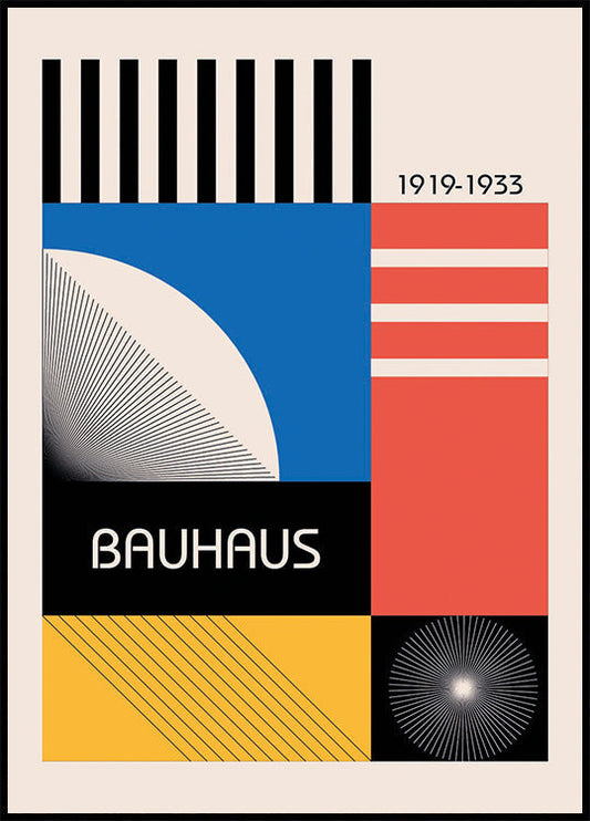 Fargerik Bauhaus -juliste