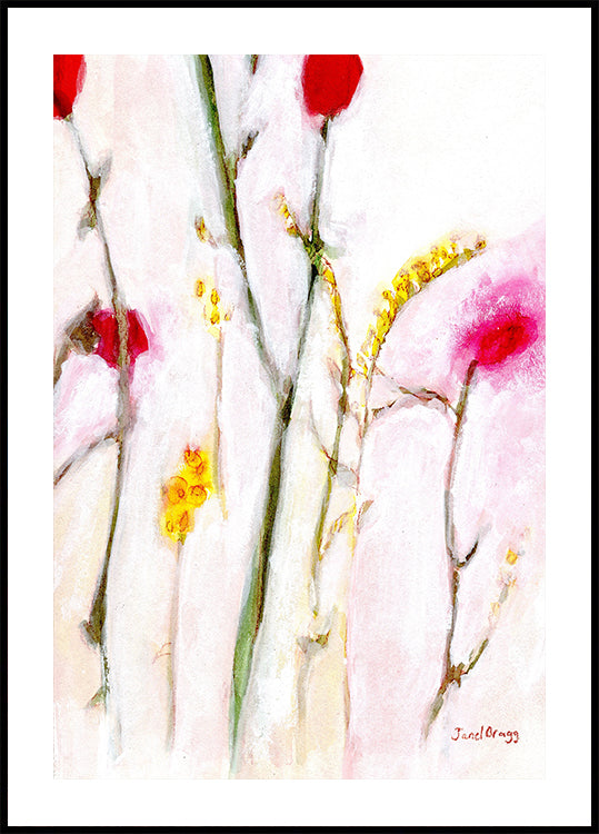 Oranssi ja lila kukkajuliste