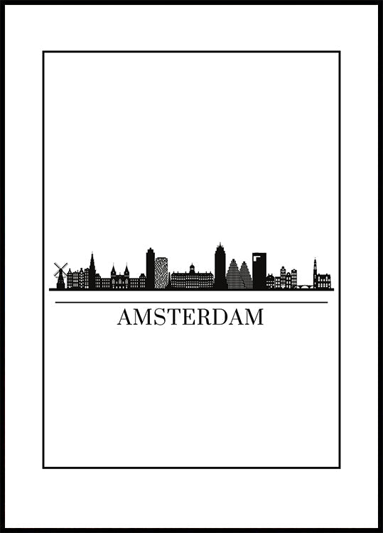 Amsterdamin siluettijuliste