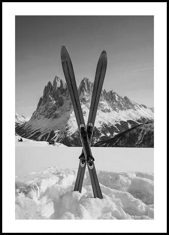 Crossed Skis -juliste