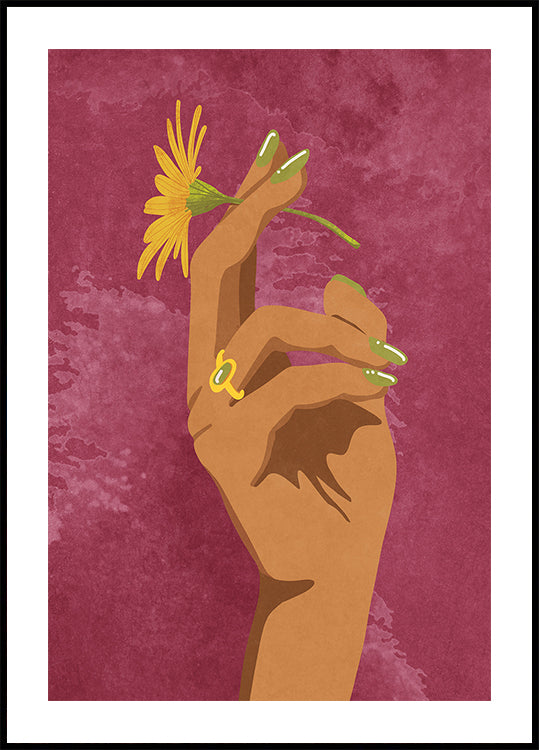 Tupakoiva kukka -juliste