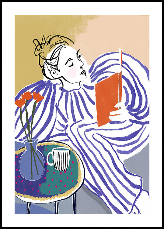 Viihtyisä lukukulmajuliste