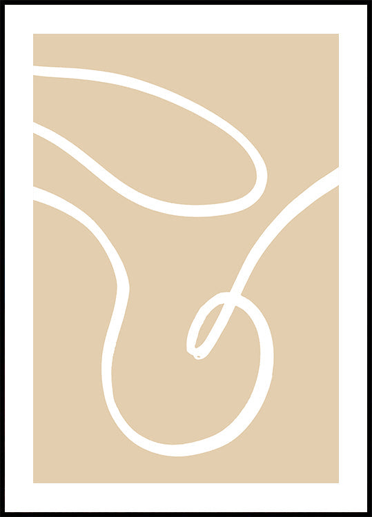 Beige Lines 02 -juliste