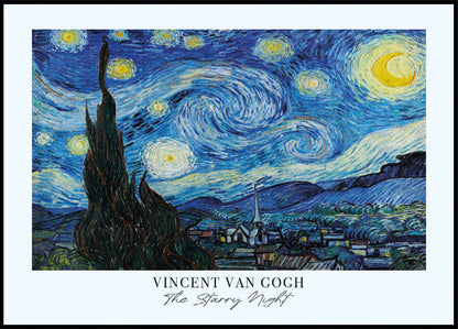 "Vincent Van Goghin mestariteos: Starry Night -juliste."