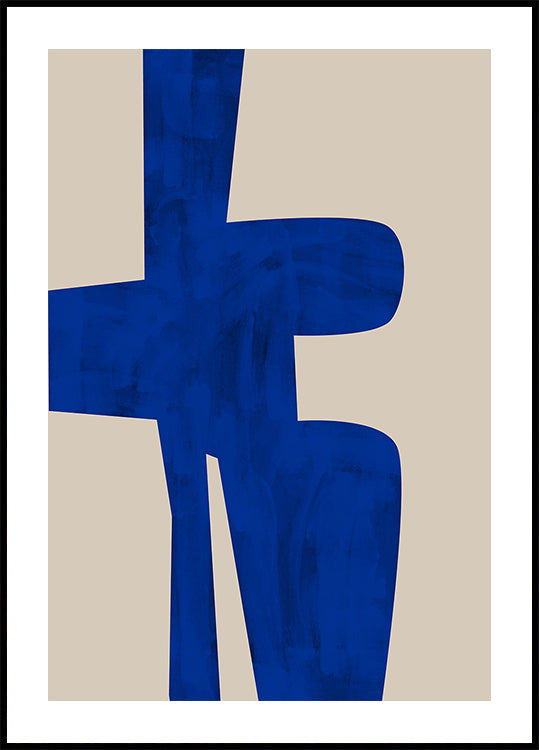 Sininen Harmony Shape -juliste
