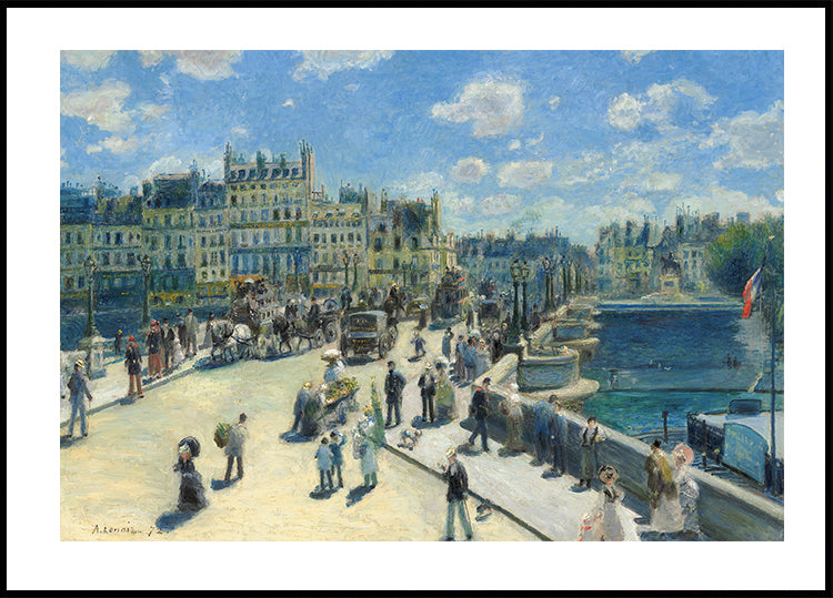 Pont Neuf kirjoittanut Auguste Renoir juliste 