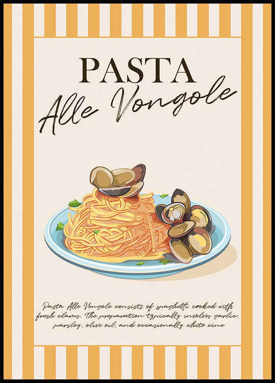 Pasta Alle Vongole -juliste