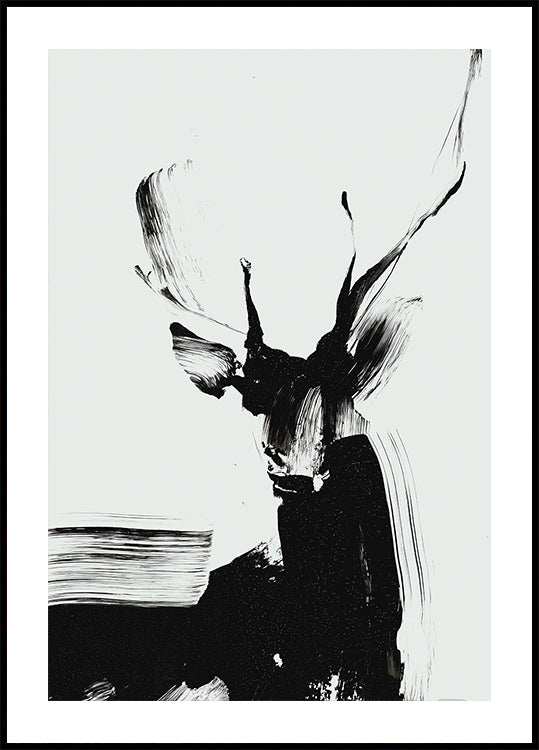 Brushstroke Deer julisteessa