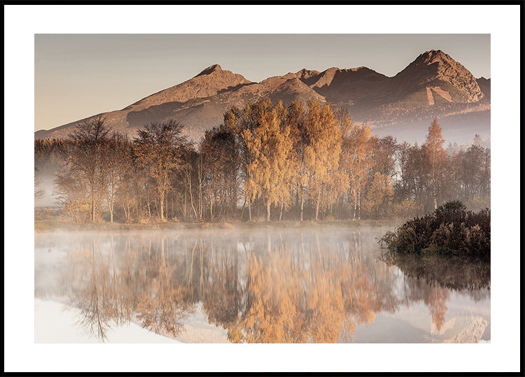 Misty Autumn Reflection -juliste