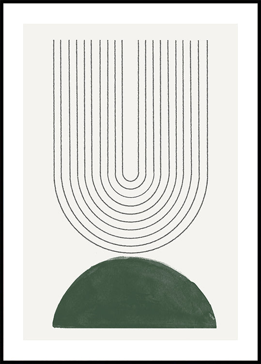 Green Mid Century Modern No.5