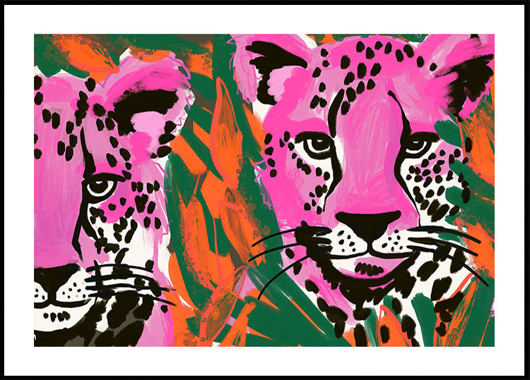 Vaaleanpunainen Cheetah Duo