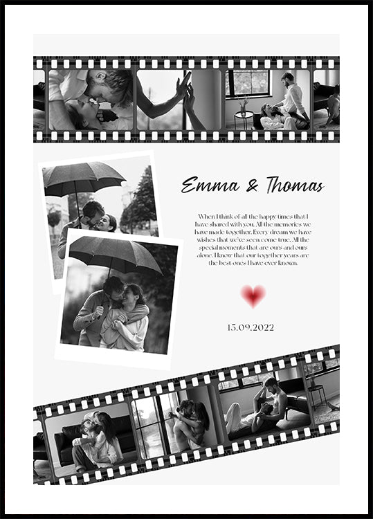 Julistefilmin vuosipäivän valokuvakollaasi