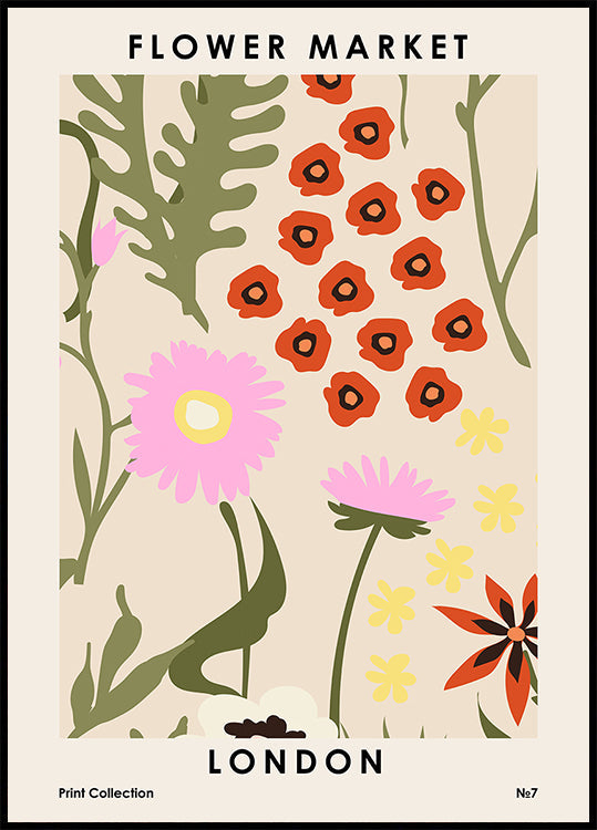 Flower Market Lontoon juliste