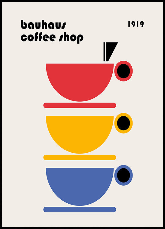 Bauhaus Coffee Minimalist -juliste