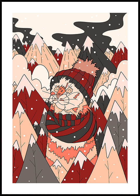 Kodikas talvikissa Juliste