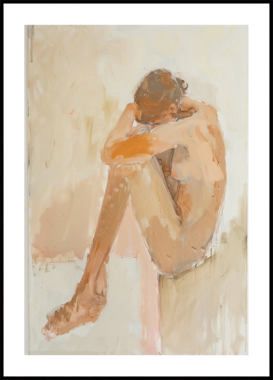 Nainen kylpyhuoneessa juliste