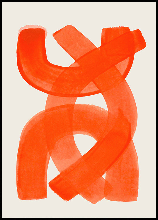 Orange Strokes -juliste