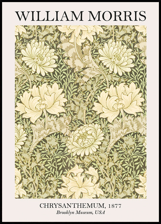 William Morris Chrysanthemum -juliste