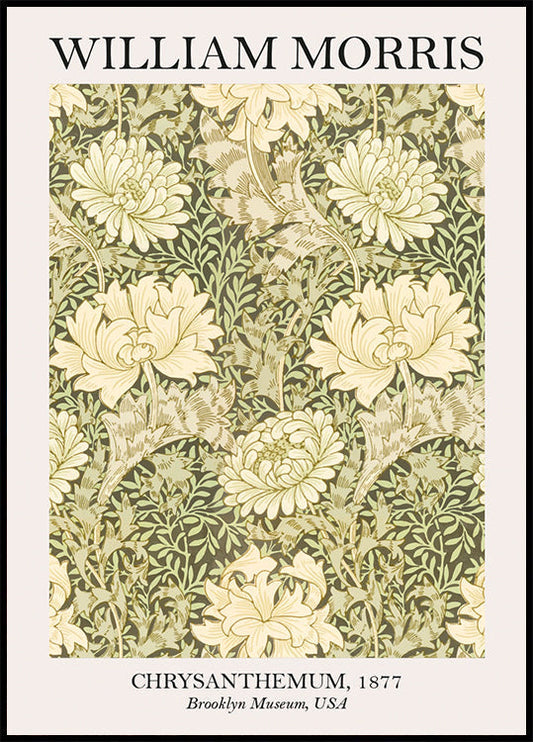 William Morris Chrysanthemum -juliste