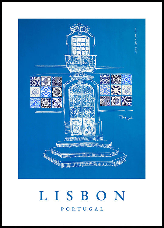 Lissabon Windows, Doorway & Patterns -juliste