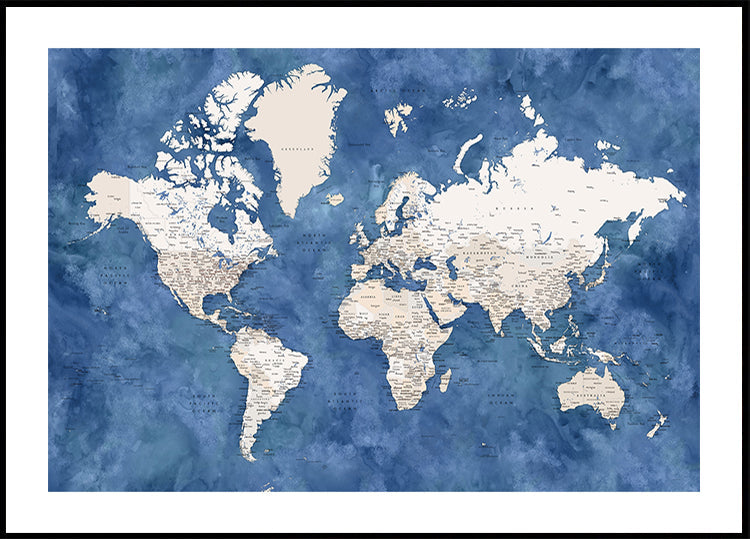 Yksityiskohtainen maailmankartta kaupungeilla, Sabeen (UUSI)