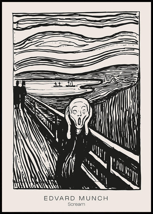 Edvard Munch Scream -juliste 