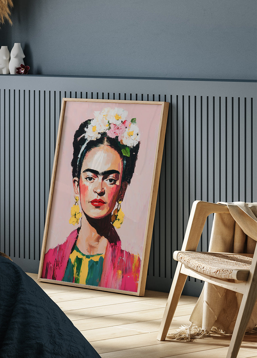 Frida Kahlon taiteellisen maalauksen juliste 