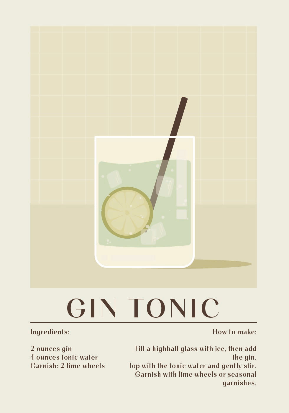 Gin Tonic -juliste