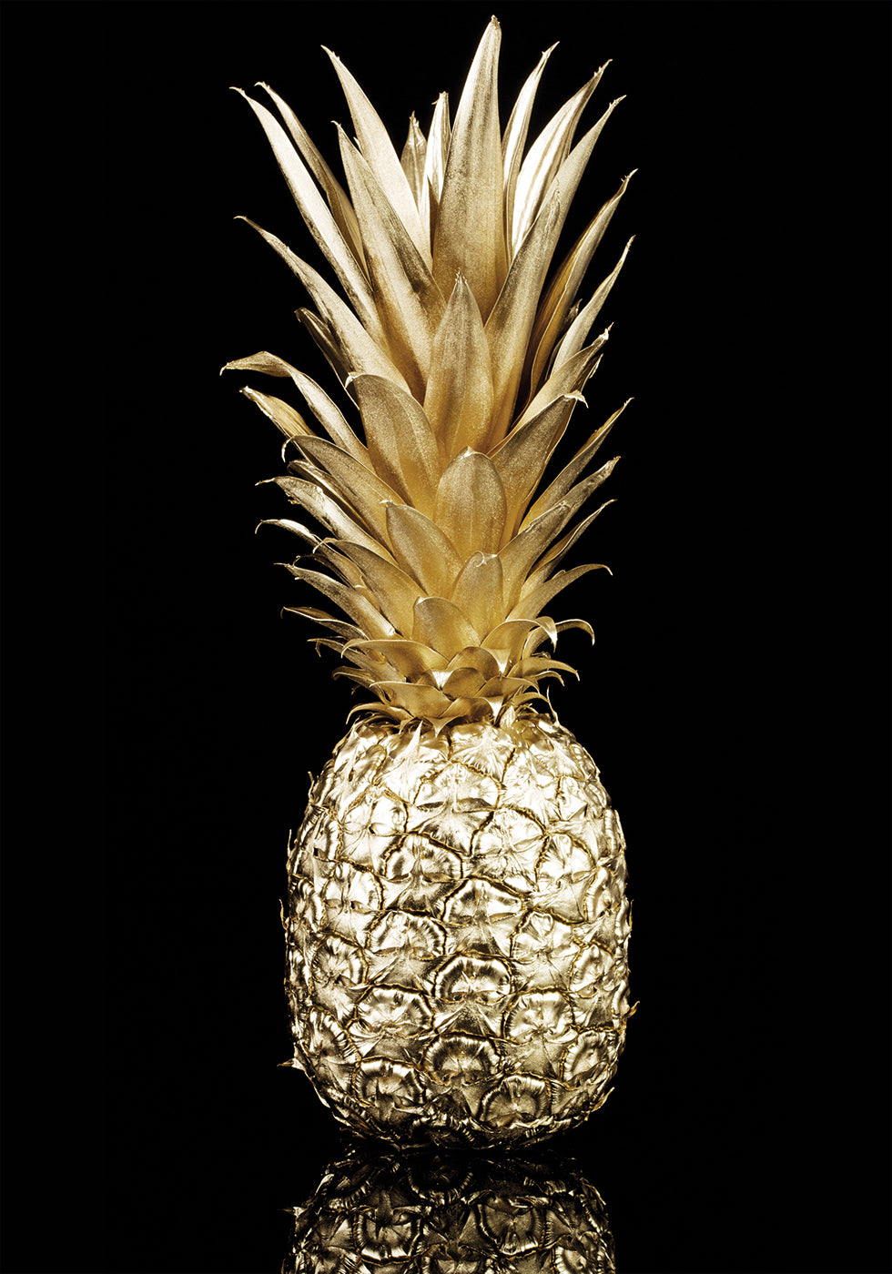 Golden Pineapple Art juliste