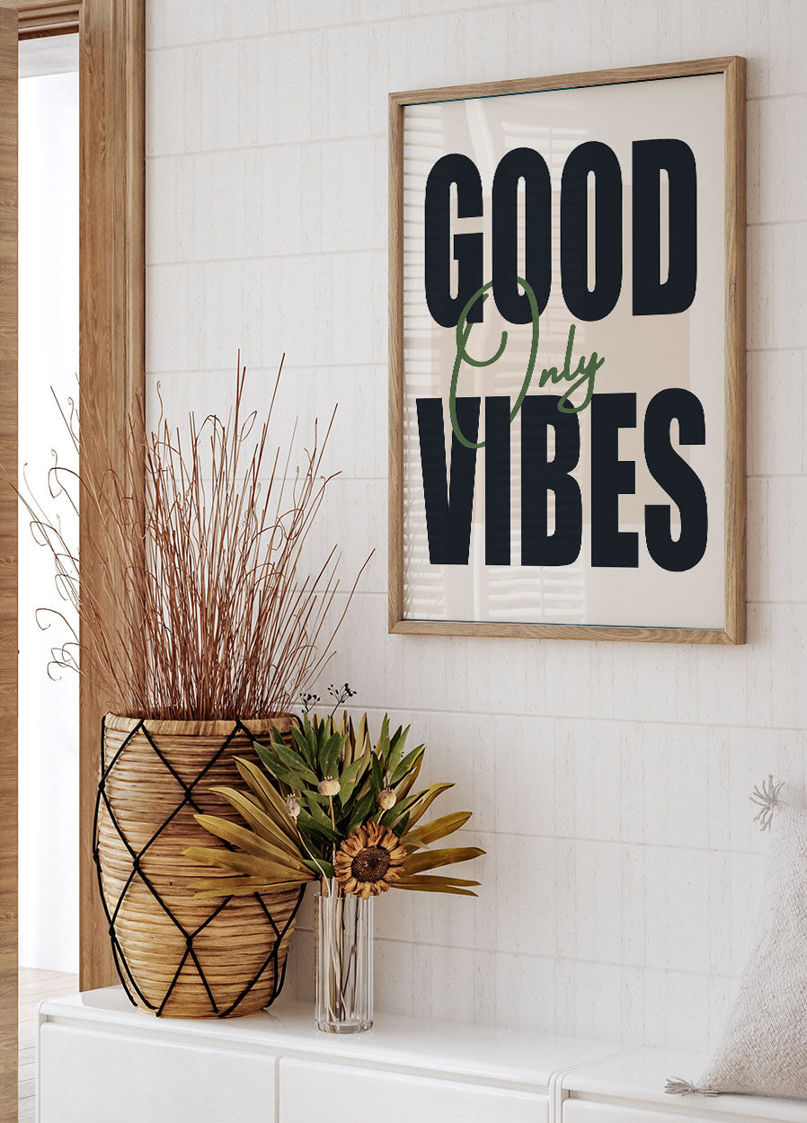 Good Vibes Only Plakat - Posterbox.no