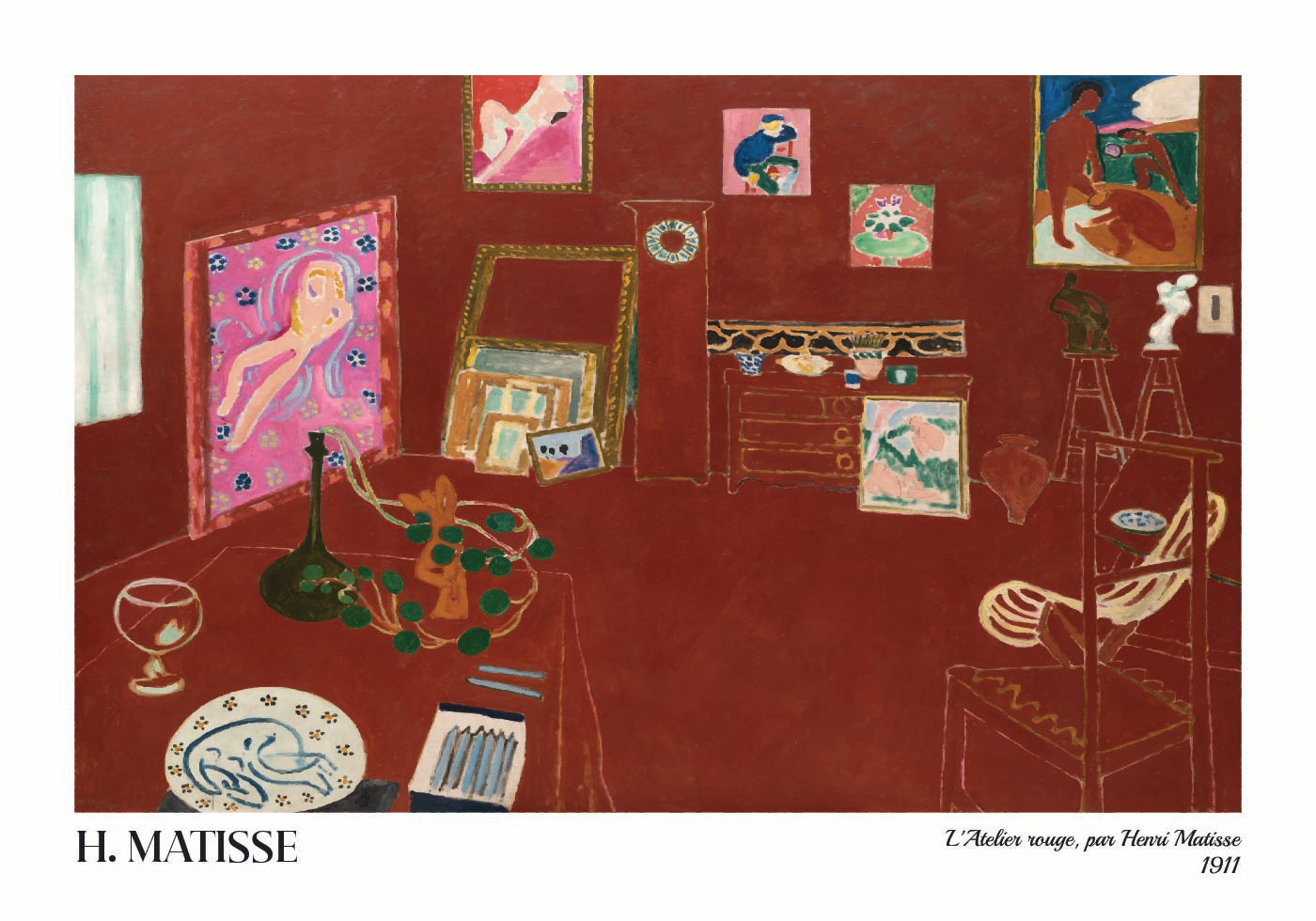 Punainen studio, Henri Matisse Juliste