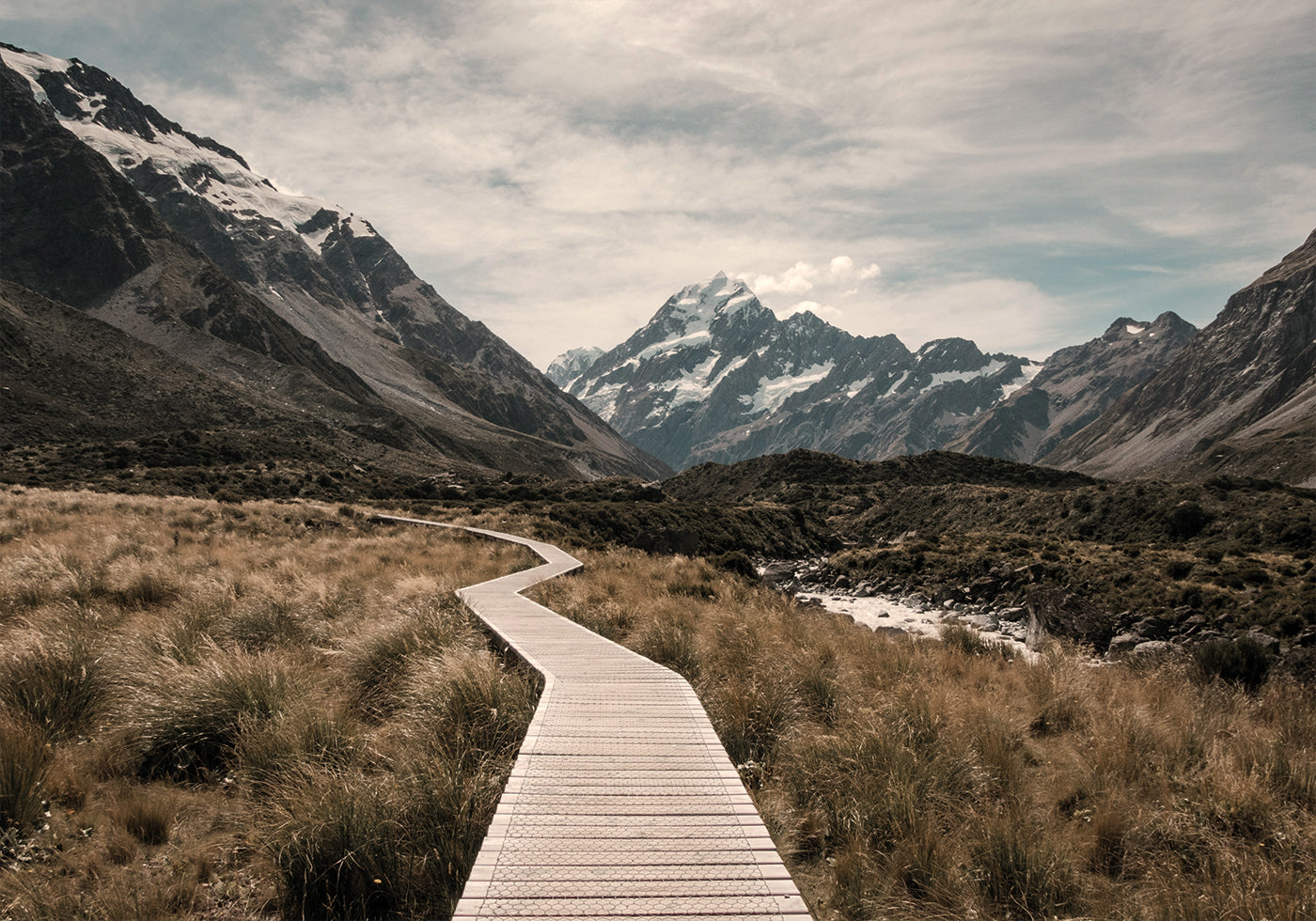 Hooker Valleyn radan juliste 