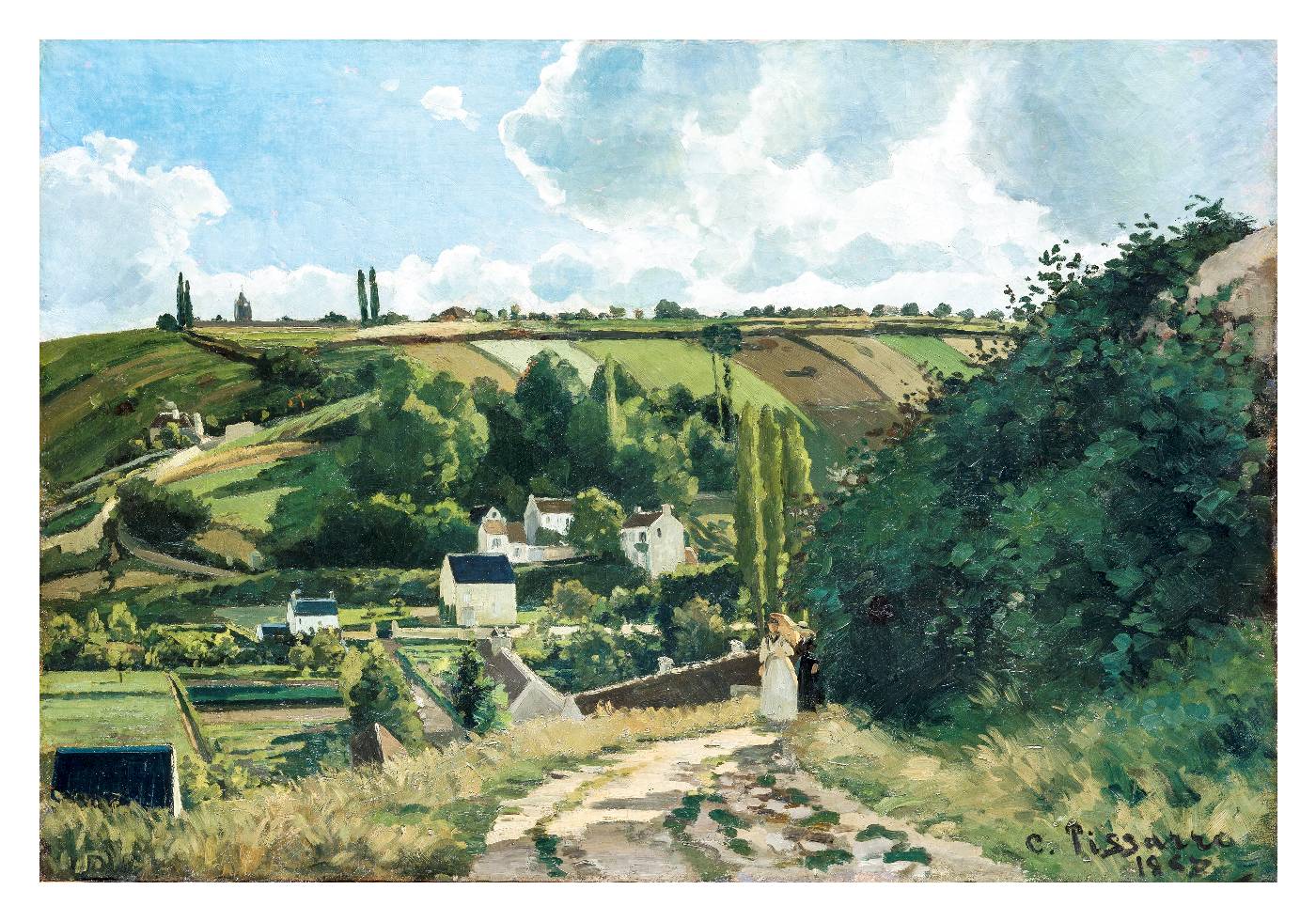 Jalais Hill Pontoise, Camille Pissarro (1867) Juliste - Posterbox.no