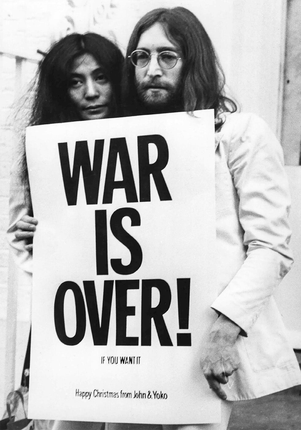 John Lennon &amp; Yoko Ono - Sota on ohi -juliste 